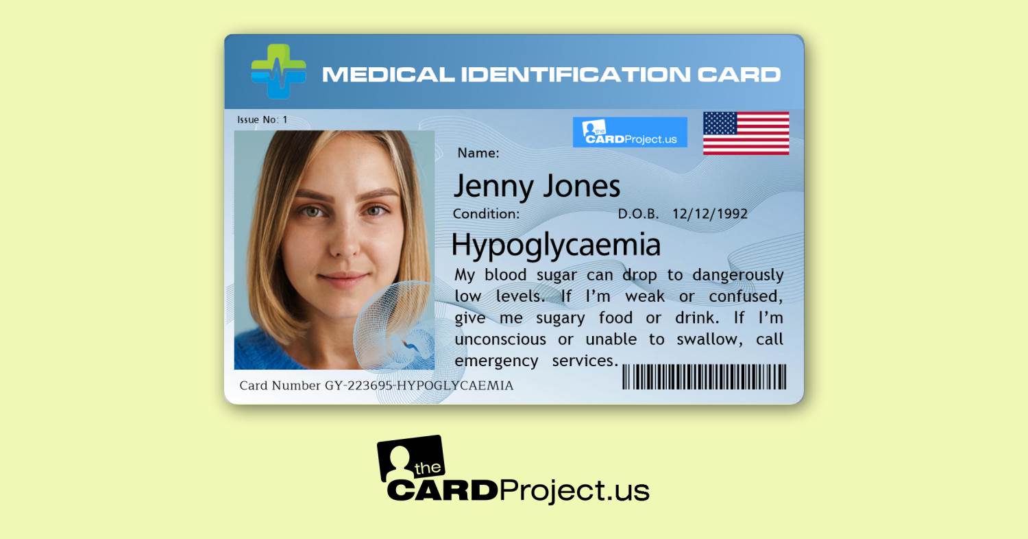 Hypoglycemia Premium Card (FRONT)